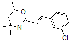CAS 登录号：100098-85-9， 2-[(E)-2-(3-氯苯基)乙烯基]-4,4,6-三甲基-5,6-二氢-1,3-恶嗪