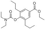 CAS 登录号：100482-29-9， 4-(二乙基氨基甲酰氧基)-3,5-二丙基-苯甲酸乙酯