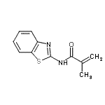 CAS 登录号：101830-95-9， N-(1,3-苯并噻唑-2-基)-2-甲基丙烯酰胺