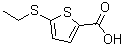 结构式 CAS# 101861-40-9, 5-(乙硫基)-2-噻吩羧酸