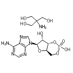 structure of CAS# 102029-77-6, (4aR,6R,7R,7aS)-6-(6-Amino-9H-Purin-9-Yl)Tetrahydro-4H-Furo[3,2-d][1,3,2]Dioxaphosphinine-2,7-Diol 2-Oxide - 2-Amino-2-(Hydroxymethyl)-1,3-Propanediol (1:1);(4aR,6R,7<wbr>R,7aS) 2-<wbr>Oxyde de <wbr>6-(6-amin<wbr>o-9H-puri<wbr>n-9-yl)té<wbr>trahydro-<wbr>4H-furo[3<wbr>,2-d][1,3<wbr>,2]dioxap<wbr>hosphinin<wbr>e-2,7-dio<wbr>l - 2-ami<wbr>no-2-(hyd<wbr>roxyméthy<wbr>l)-1,3-pr<wbr>opanediol<wbr> (1:1);(4aR,6R,7<wbr>R,7aS)-6-<wbr>(6-Amino-<wbr>9H-purin-<wbr>9-yl)tetr<wbr>ahydro-4H<wbr>-furo[3,2<wbr>-d][1,3,2<wbr>]dioxapho<wbr>sphinin-2<wbr>,7-diol-2<wbr>-oxid --2<wbr>-amino-2-<wbr>(hydroxym<wbr>ethyl)-1,<wbr>3-propand<wbr>iol (1:1);(4aR,6R,7<wbr>R,7aS)-6-<wbr>(6-Amino-<wbr>9H-purin-<wbr>9-yl)tetr<wbr>ahydro-4H<wbr>-furo[3,2<wbr>-d][1,3,2<wbr>]dioxapho<wbr>sphinine-<wbr>2,7-diol <wbr>2-oxide -<wbr> 2-amino-<wbr>2-(hydrox<wbr>ymethyl)-<wbr>1,3-propa<wbr>nediol (1<wbr>:1)