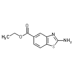 结构式 CAS# 103040-92-2, 乙基2-氨基-1,3-苯并噻唑-5-羧酸酯