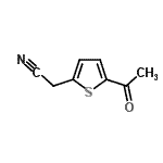 结构式 CAS# 107701-61-1, (5-乙酰基-2-噻吩基)乙腈