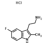 CAS#: 1079-45-4， 2-(5-Fluoro-2-Methyl-1H-Indol-3-Yl)Ethanamine Hydrochloride (1:1)