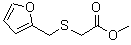 结构式 CAS# 108499-33-8, [(2-呋喃甲基)硫基]乙酸甲酯