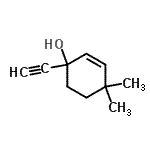 CAS 登录号：110366-21-7， 1-乙炔基-4,4-二甲基-2-环己烯-1-醇