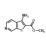 结构式 CAS# 111042-91-2, 甲基3-氨基噻吩并[2,3-c]吡啶-2-羧酸酯