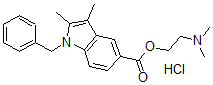 CAS#: 112359-50-9， 2-Dimethylaminoethyl 1-Benzyl-2,3-Dimethylindole-5-Carboxylate Hydrochloride