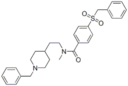 CAS 登录号：113045-24-2， 1-苄基-4-(2-(N-(4'-(苄基磺酰基)苯甲酰基)-N-甲基氨基)乙基)哌啶