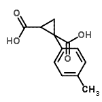 CAS 登录号：113111-32-3， 1-(4-甲基苯基)-1,2-环丙烷二甲酸