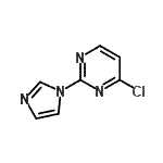结构式 CAS# 114834-04-7, 4-氯-2-(1H-咪唑-1-基)嘧啶