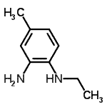 结构式 CAS# 115835-41-1, N<sup>1</sup>-乙基-4-甲基-1,2-苯二胺
