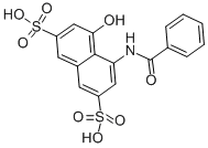 CAS#: 117-46-4， 4-(Benzoylamino)-5-Hydroxy-2,7-Naphthalenedisulfonicacid