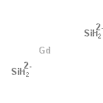 结构式 CAS# 12134-75-7, 六氢-硅酸(2-)钆盐(2:1)