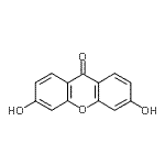 结构式 CAS# 1214-24-0, 3,6-二羟基-9H-氧杂蒽-9-酮