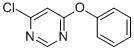 structure of CAS# 124041-00-5, 4-Chloro-6-Phenoxy-Pyrimidine;4-PHENOXY-6-CHLOROPYRIMIDINE;4-Chloro-6-Phenoxypyrimidine