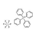 结构式 CAS# 124329-50-6, 四苯基鏻六氟锑酸盐(1-)