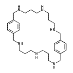 结构式 CAS# 124481-62-5, 3,7,11,18,22,26-六氮杂三环[26.2.2.2<sup>13,16</sup>]四三十碳-1(30),13,15,28,31,33-己烯