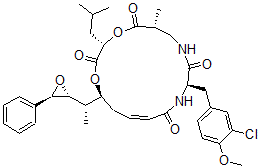 CAS#: 124689-65-2， Cryptophycin 1