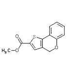 结构式 CAS# 126522-01-8, 甲基4H-噻吩并[3,2-c]苯并吡喃-2-羧酸酯