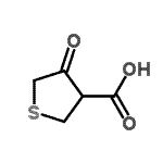 结构式 CAS# 126856-34-6, 4-氧代四氢-3-噻吩羧酸