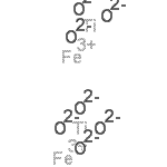 结构式 CAS# 12789-64-9, 氧化钛铁