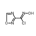 CAS 登录号：128452-48-2， N-羟基-1,2,4-恶二唑-3-甲醛肟氯化物