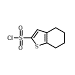结构式 CAS# 128852-17-5, 4,5,6,7-四氢-1-苯并噻吩-2-磺酰氯