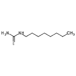 结构式 CAS# 13281-03-3, 1-辛基硫脲