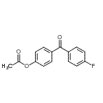 结构式 CAS# 133830-31-6, 4-(4-氟苯甲酰)苯基乙酸酯