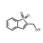 结构式 CAS# 134996-50-2, (1,1-二氧代-1-苯并噻吩-2-基)甲醇