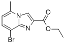 结构式 CAS# 135995-45-8, 8-溴-5-甲基-咪唑并[1,2-a]吡啶-2-羧酸乙酯