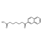 结构式 CAS# 13672-52-1, 7-(2-萘基)-7-氧代庚酸