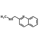 结构式 CAS# 136727-11-2, N-甲基-1-(2-喹啉基)甲胺