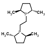 结构式 CAS# 136779-26-5, (2S,5S,2'S,5'S)-1,1'-(1,2-乙二基)二(2,5-二甲基磷杂环戊烷)