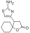 结构式 CAS# 137180-65-5, (4R)-4-(2-氨基-1,3-噻唑-4-基)-1-氧杂螺[4.5]癸烷-2-酮