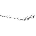 structure of CAS# 137338-39-7, 1,1,1,2,2,3,3,4,4,5,5,6,6,7,7,8,8-Heptadecafluorooctacosane;1-(Perfluoro-n-octyl)eicosane;1,1,1,2,2,3,3,4,4,5,5,6,6,7,7,8,8-Heptadecafluoroctacosan;1,1,1,2,2,3,3,4,4,5,5,6,6,7,7,8,8-Heptadecafluorooctacosane