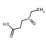 structure of CAS# 137375-82-7, 3-(Ethylsulfinyl)Propanoic Acid;3-(Ethylsulfinyl)propanoicacid;MFCD09864544