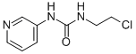结构式 CAS# 13908-58-2, N-(2-氯乙基)-N'-3-吡啶基-脲