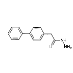 结构式 CAS# 139277-58-0, 2-(4-联苯基)乙酰肼