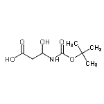 CAS#: 140686-90-4， 3-Hydroxy-3-({[(2-Methyl-2-Propanyl)Oxy]Carbonyl}Amino)Propanoic Acid
