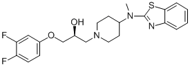 CAS#: 144665-07-6， (2S)-1-[4-(1,3-Benzothiazol-2-Yl-Methylamino)Piperidin-1-Yl]-3-(3,4-Difluorophenoxy)Propan-2-Ol
