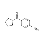 结构式 CAS# 144979-13-5, 4-(环戊基羰基)苯甲腈