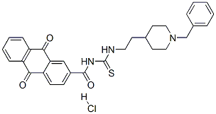 CAS#: 145232-74-2， N-[2-(1-Benzylpiperidin-4-Yl)Ethylcarbamothioyl]-9,10-Dioxoanthracene-2-Carboxamide Hydrochloride