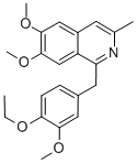 CAS 登录号：147-27-3， 1-[(4-乙氧基-3-甲氧基苯基)甲基]-6,7-二甲氧基-3-甲基异喹啉