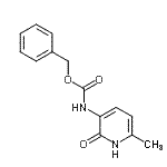 结构式 CAS# 147269-61-2, 苄基(6-甲基-2-氧代-1,2-二氢-3-吡啶基)氨基甲酸酯