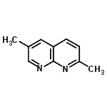 结构式 CAS# 14757-45-0, 2,6-二甲基-1,8-萘啶