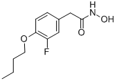 CAS 登录号：15560-65-3， 2-(4-丁氧基-3-氟苯基)乙酰氧肟酸