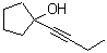 结构式 CAS# 155879-96-2, 1-(1-丁炔-1-基)环戊醇