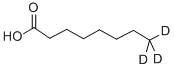 结构式 CAS# 156779-05-4, 辛-8,8,8-D3 酸